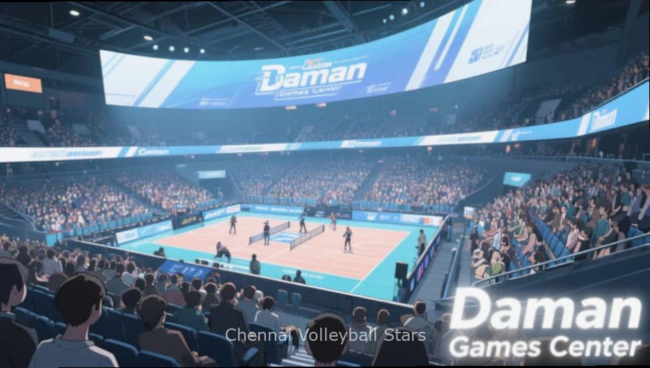 Chennai Volleyball Stars - Court Strategy Chennai Volleyball Stars strategy diagram showing optimal player positions on the court