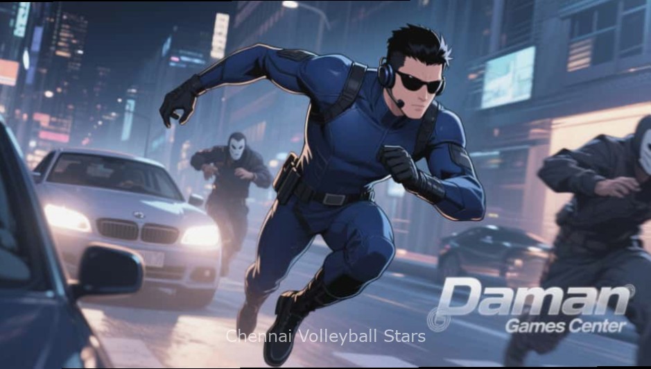 Chennai Volleyball Stars - Language Support Chennai Volleyball Stars language selection screen showing Tamil, Hindi, and English options