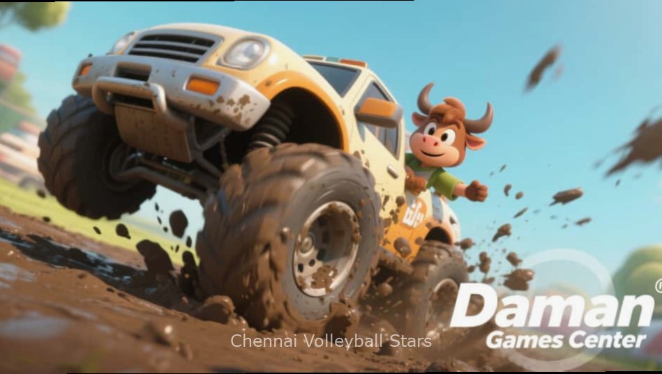 Chennai Volleyball Stars - Gameplay Action Chennai Volleyball Stars game screenshot showing players in action during a match with Chennai stadium background